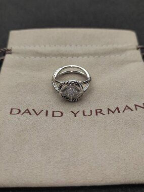 David Yurman 925 Silver Rings with Original Pouch